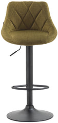 Barhocker Lazio Stoff schwarz - gr�n