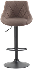 Barhocker Lazio Stoff schwarz - taupe