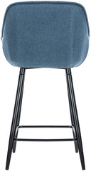 2er Set Barhocker Gibson Stoff - blau