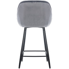 Barhocker Gibson Samt - dunkelgrau