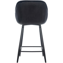 Barhocker Gibson Samt - schwarz