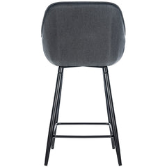 Barhocker Gibson Stoff - dunkelgrau