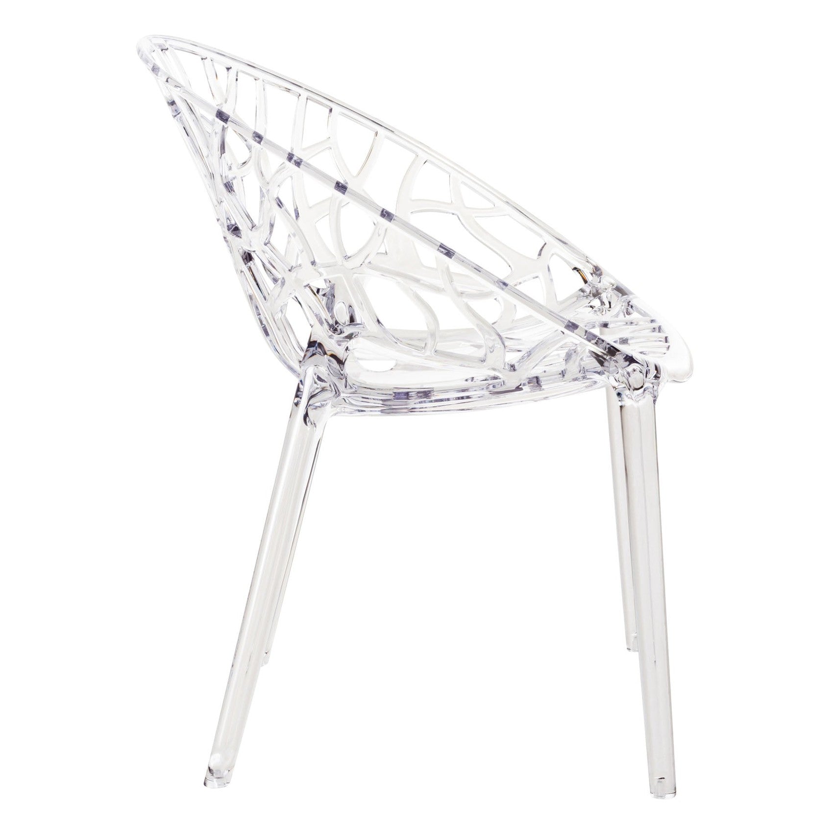 2er SET Stapelstuhl CRYSTAL - transparent - InfinityMarket