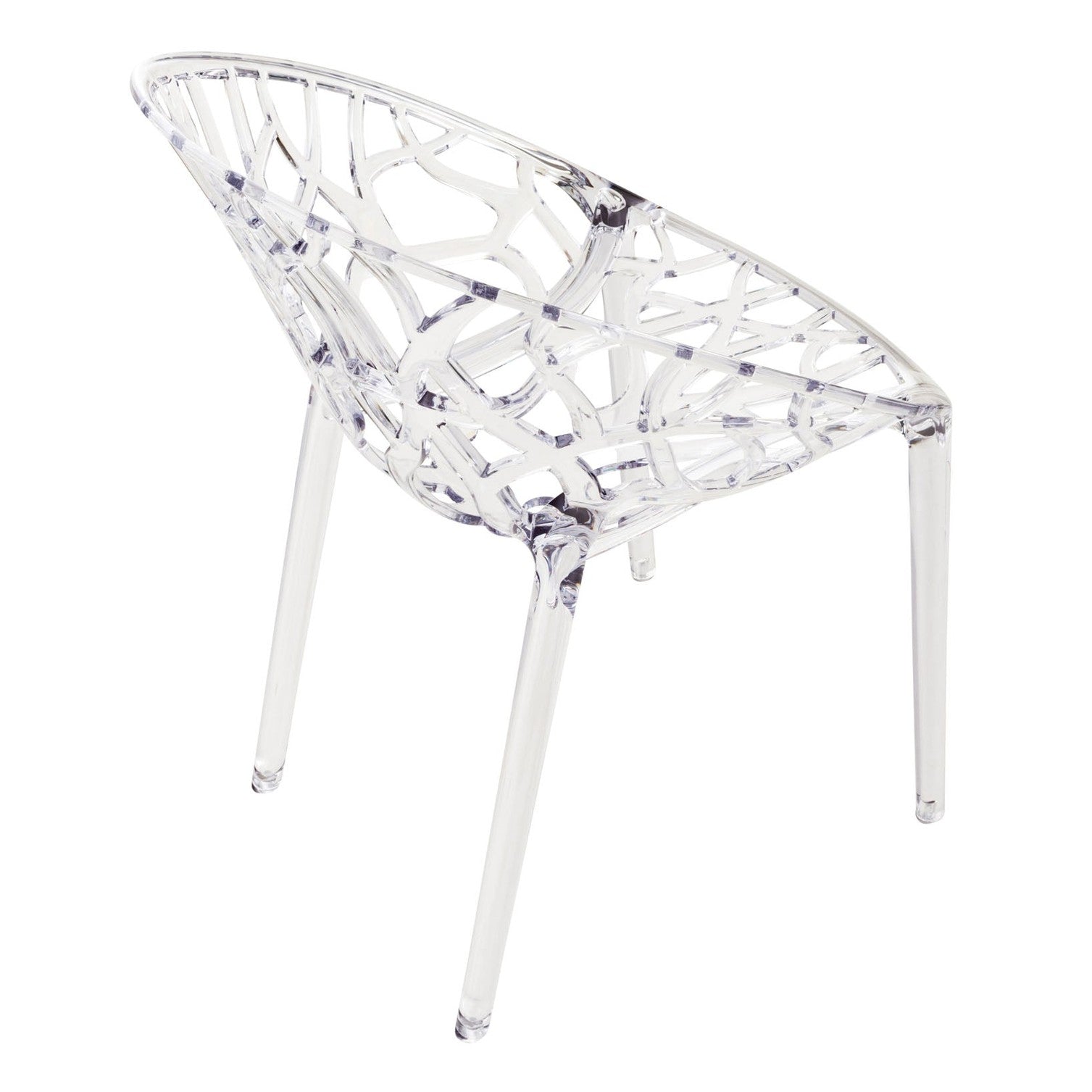 2er SET Stapelstuhl CRYSTAL - transparent - InfinityMarket