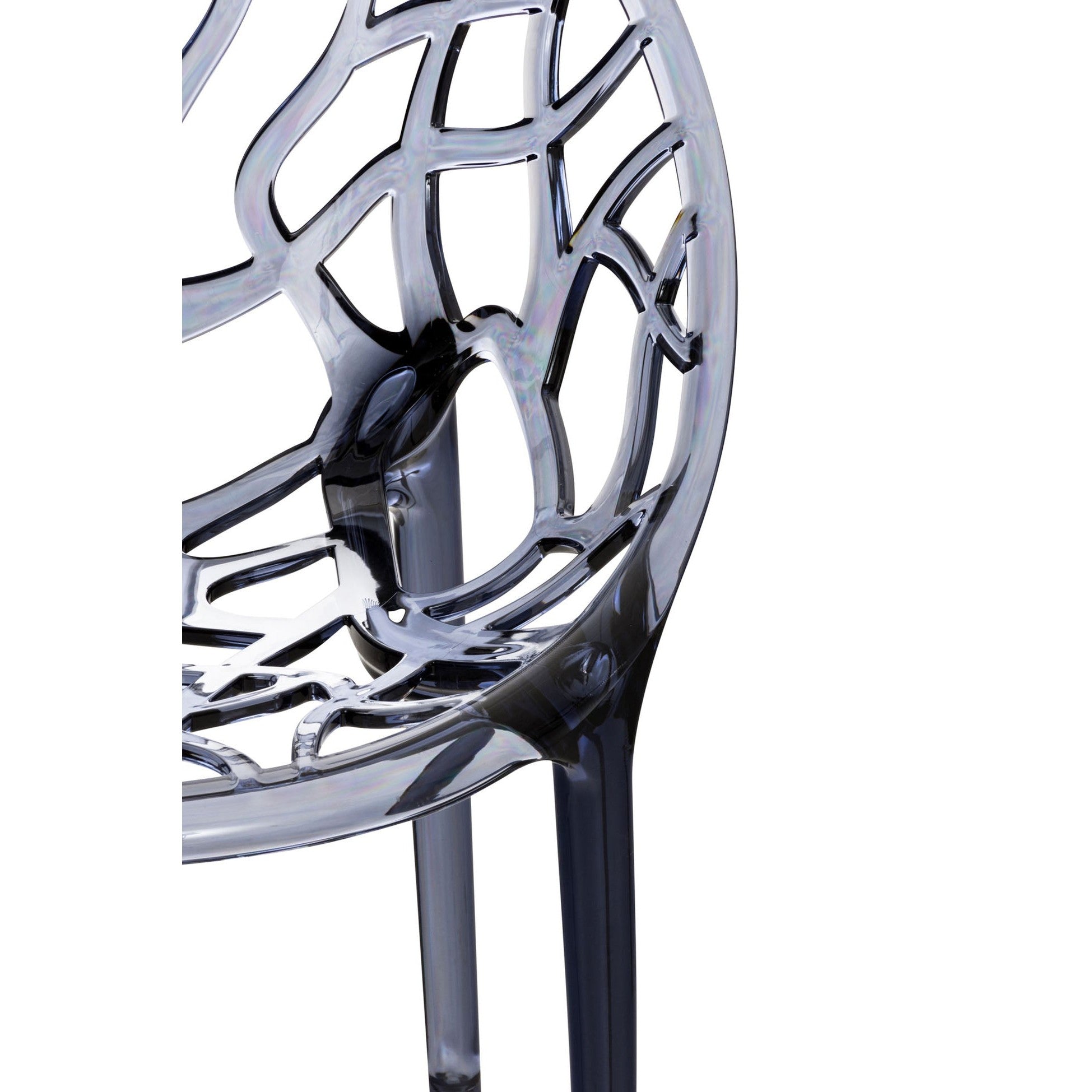 2er SET Stapelstuhl CRYSTAL - grau - InfinityMarket