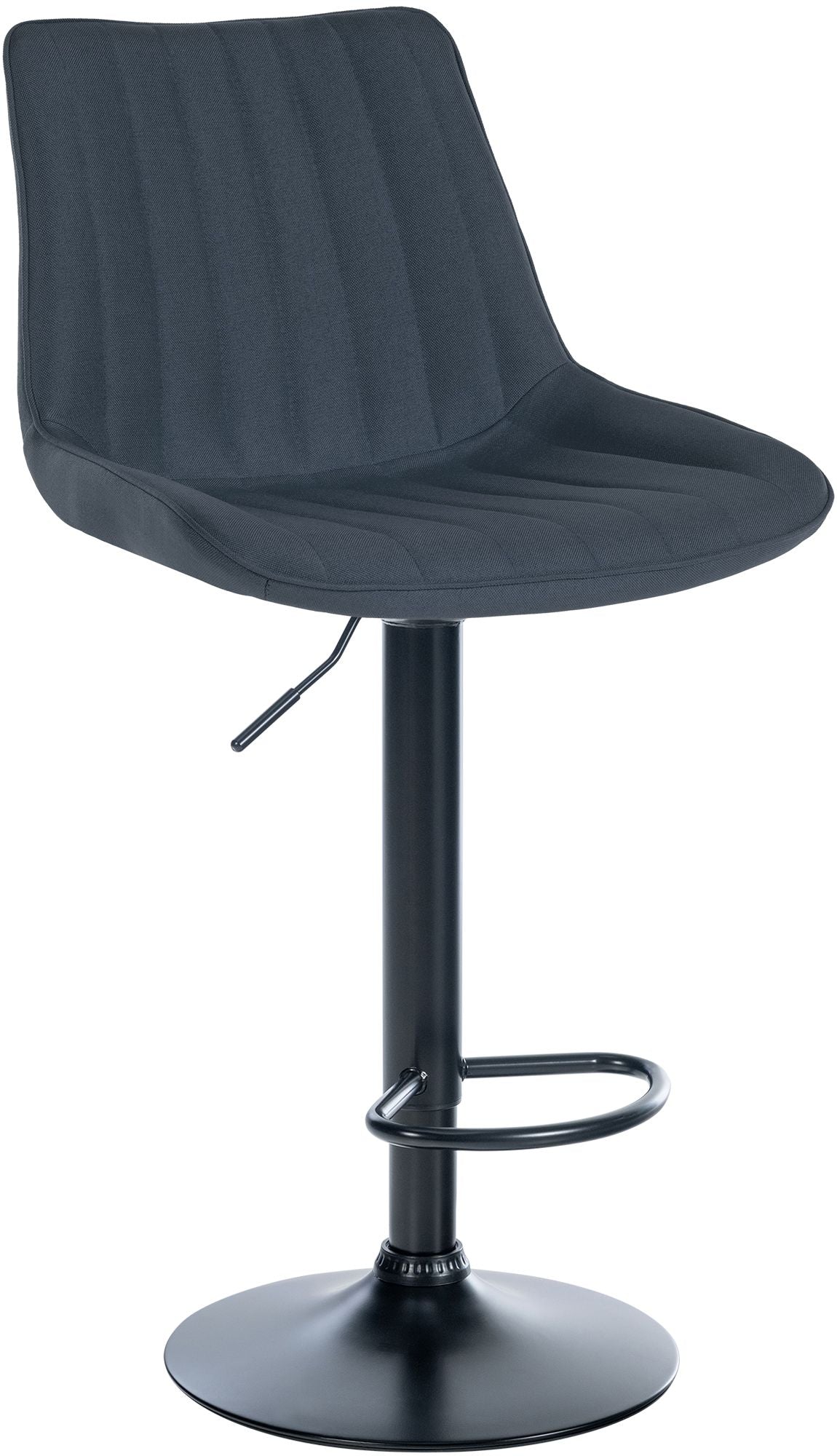 Barhocker Toni Stoff schwarz - dunkelgrau