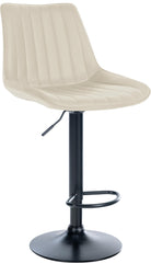 Barhocker Toni Kunstleder schwarz - creme