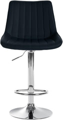 Barhocker Toni Kunstleder chrom - schwarz