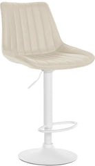 Barhocker Toni Kunstleder weiß - creme