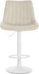Barhocker Toni Kunstleder weiß - creme