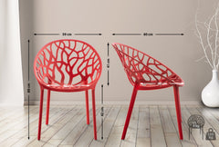 4er Set Stuhl Hope - rot