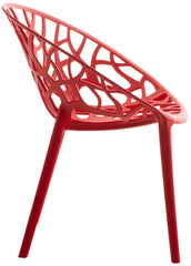 4er Set Stuhl Hope - rot