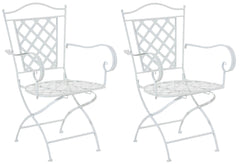 2er Set St�hle Adara - wei�