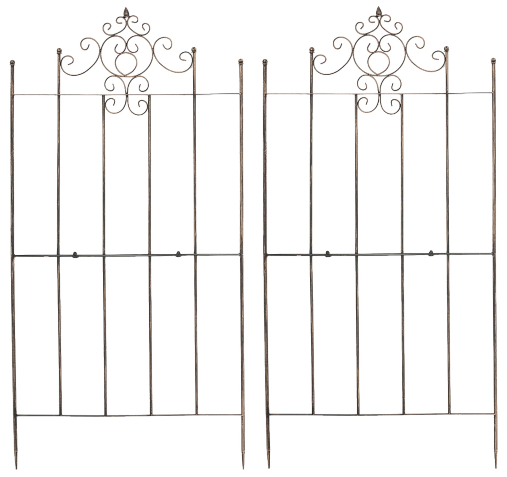2er Set Rankgitter Paula - bronze by Dropshipping-Europe – Rosenb�gen