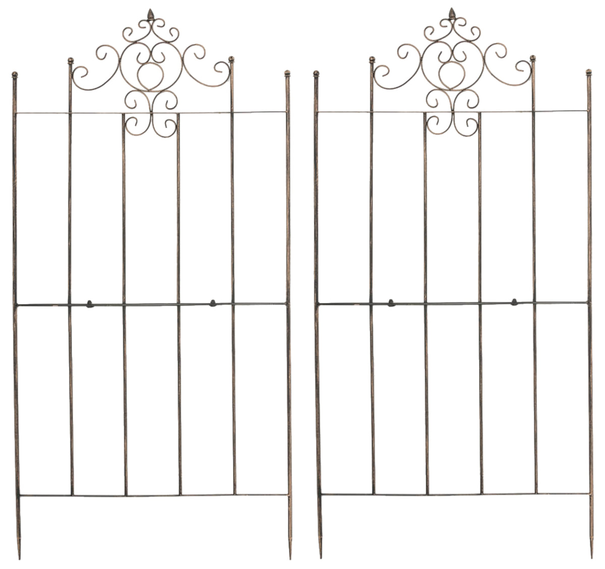 2er Set Rankgitter Paula - bronze by Dropshipping-Europe – Rosenb�gen