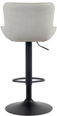 2er Set Barhocker Linus Stoff - creme