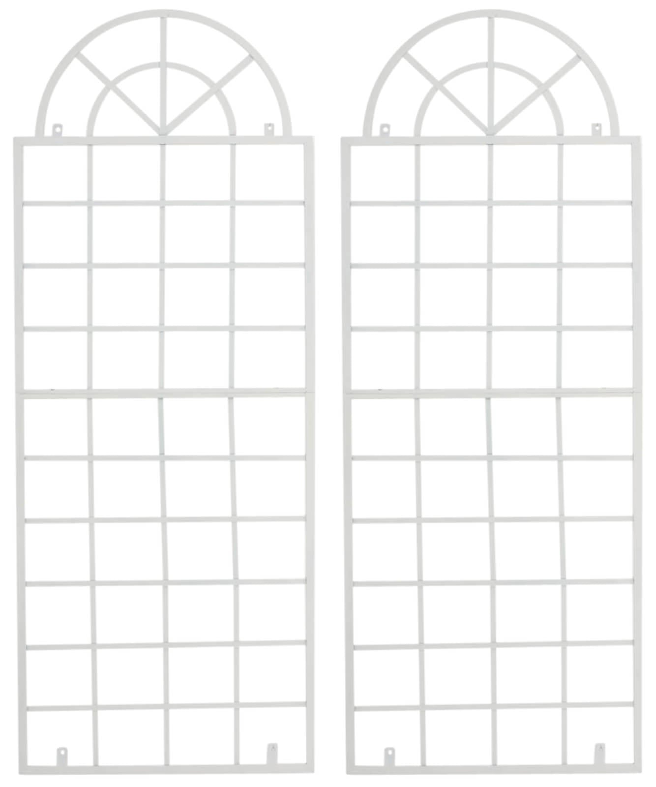 2er Set Rankgitter Viva - wei� by Dropshipping-Europe – Rosenb�gen