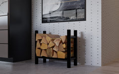 Kaminholzst�nder Medya rund 30x60x60 cm - schwarz