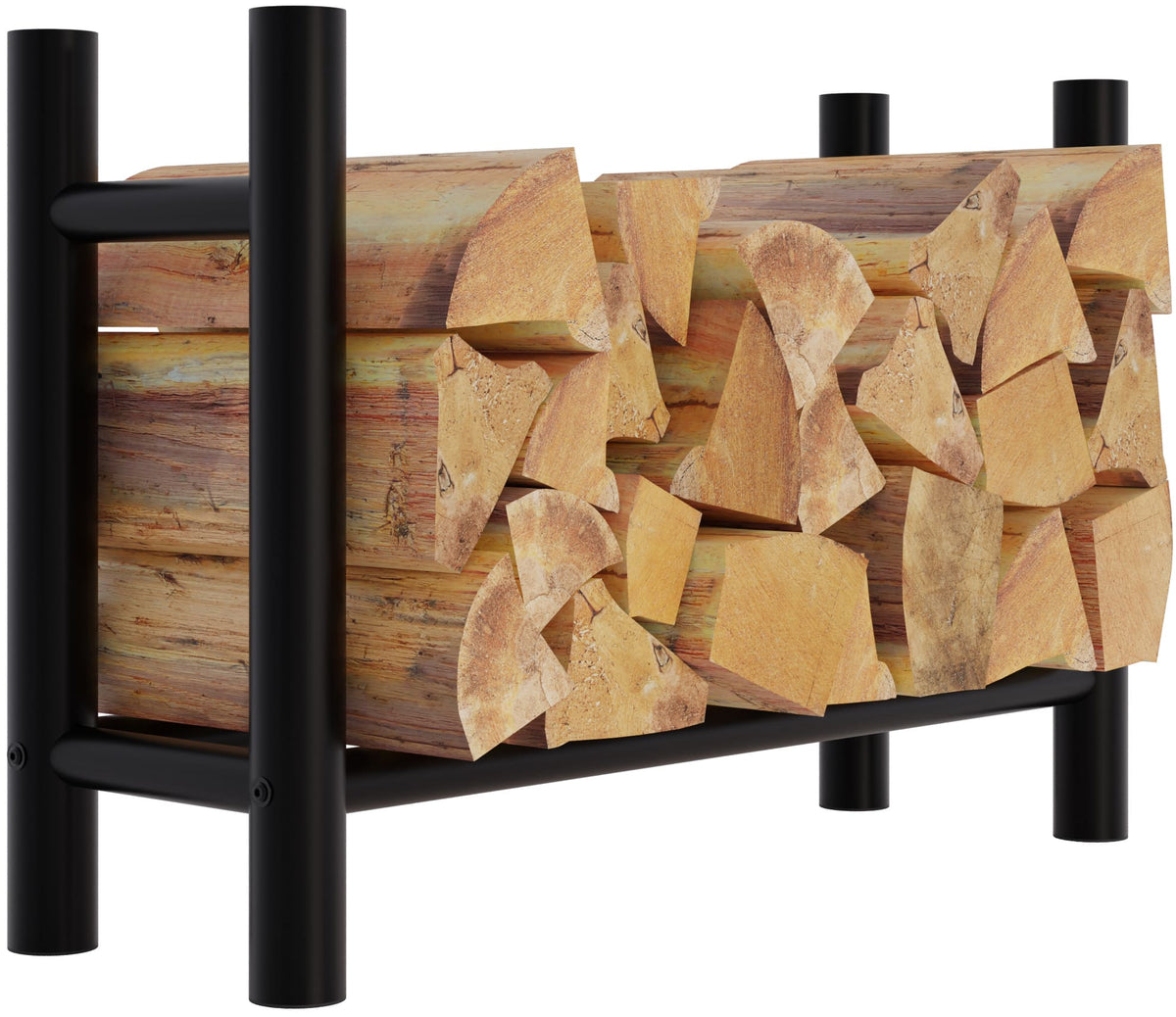Kaminholzst�nder Medya rund 30x80x60 cm - schwarz