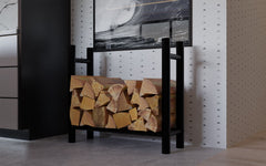 Kaminholzst�nder Medya rund 30x80x80 cm - schwarz