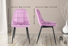 Stuhl Tom Kunstleder - pink