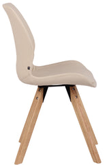 Stuhl Luna Kunstleder - creme