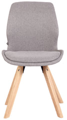 Stuhl Luna Stoff - grau