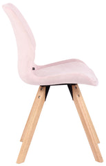 Stuhl Luna Samt - pink