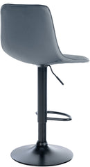Barhocker Lex Kunstleder Schwarz - grau