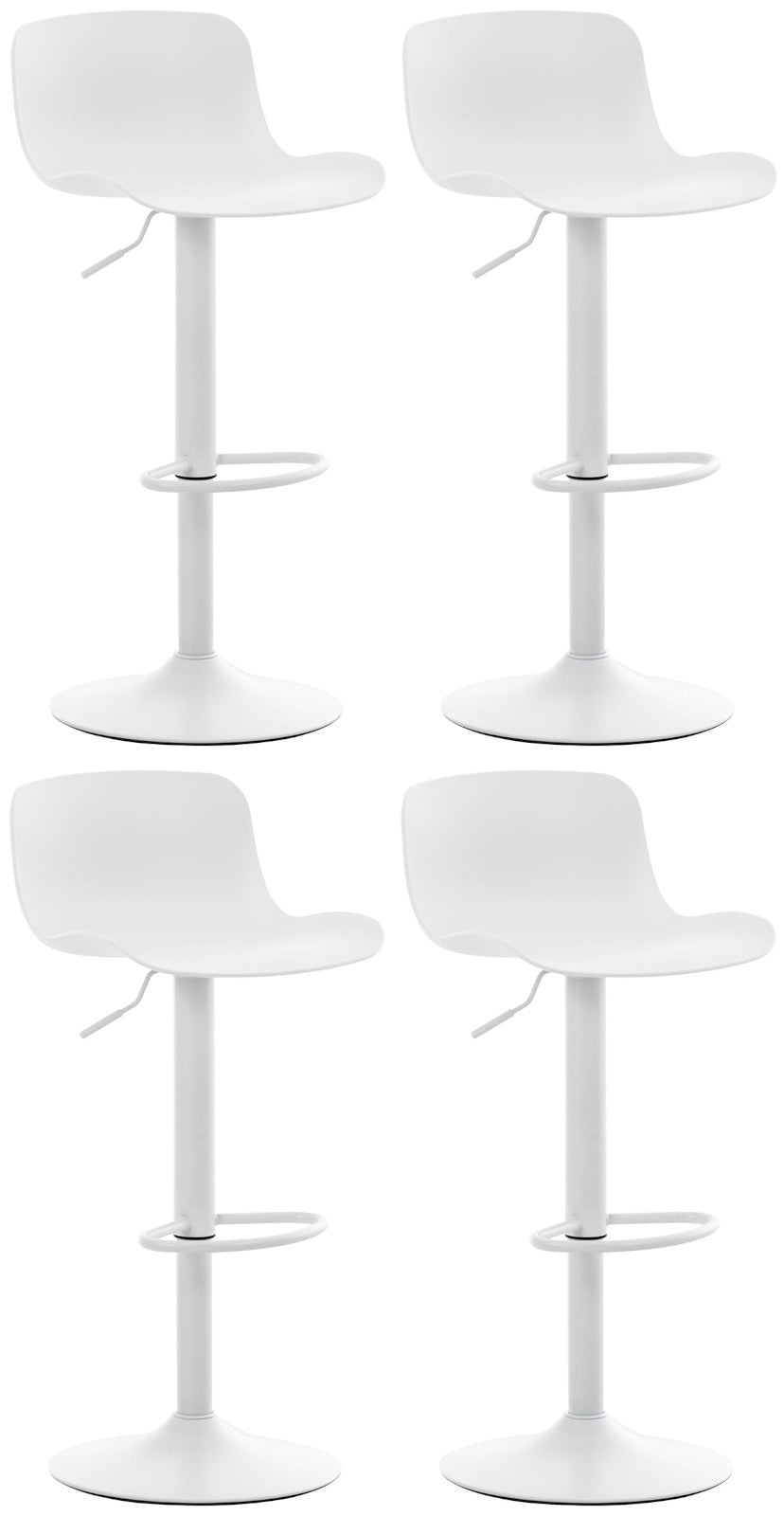 4er Set Barhocker Almada - wei�