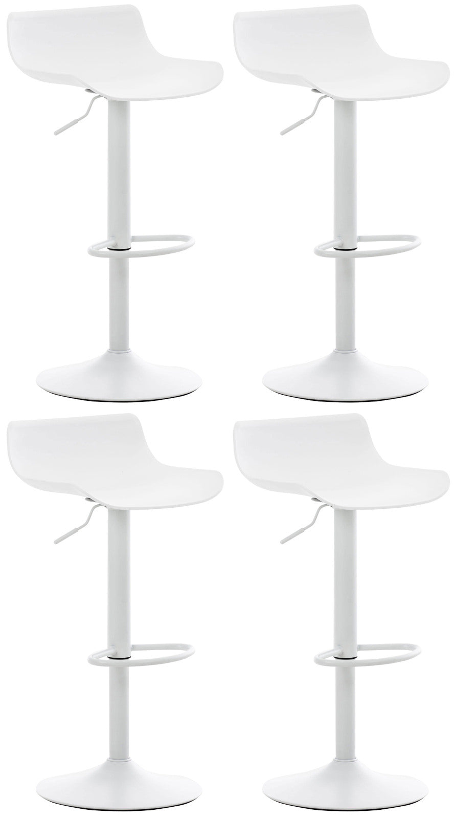 4er Set Barhocker Aveiro - wei�
