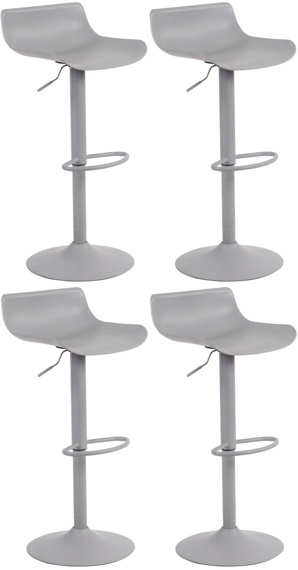 4er Set Barhocker Aveiro - grau