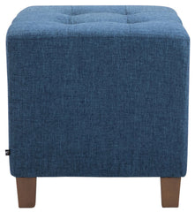 2er Set Sitzhocker Pharao, antik-hell - blau