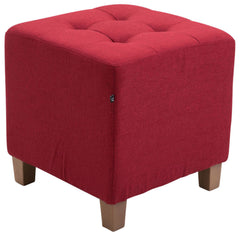 2er Set Sitzhocker Pharao, antik-hell - rot