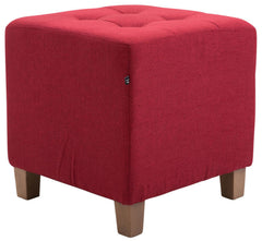 2er Set Sitzhocker Pharao, antik-hell - rot