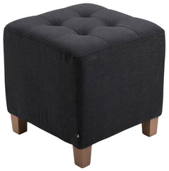 2er Set Sitzhocker Pharao, antik-hell - schwarz