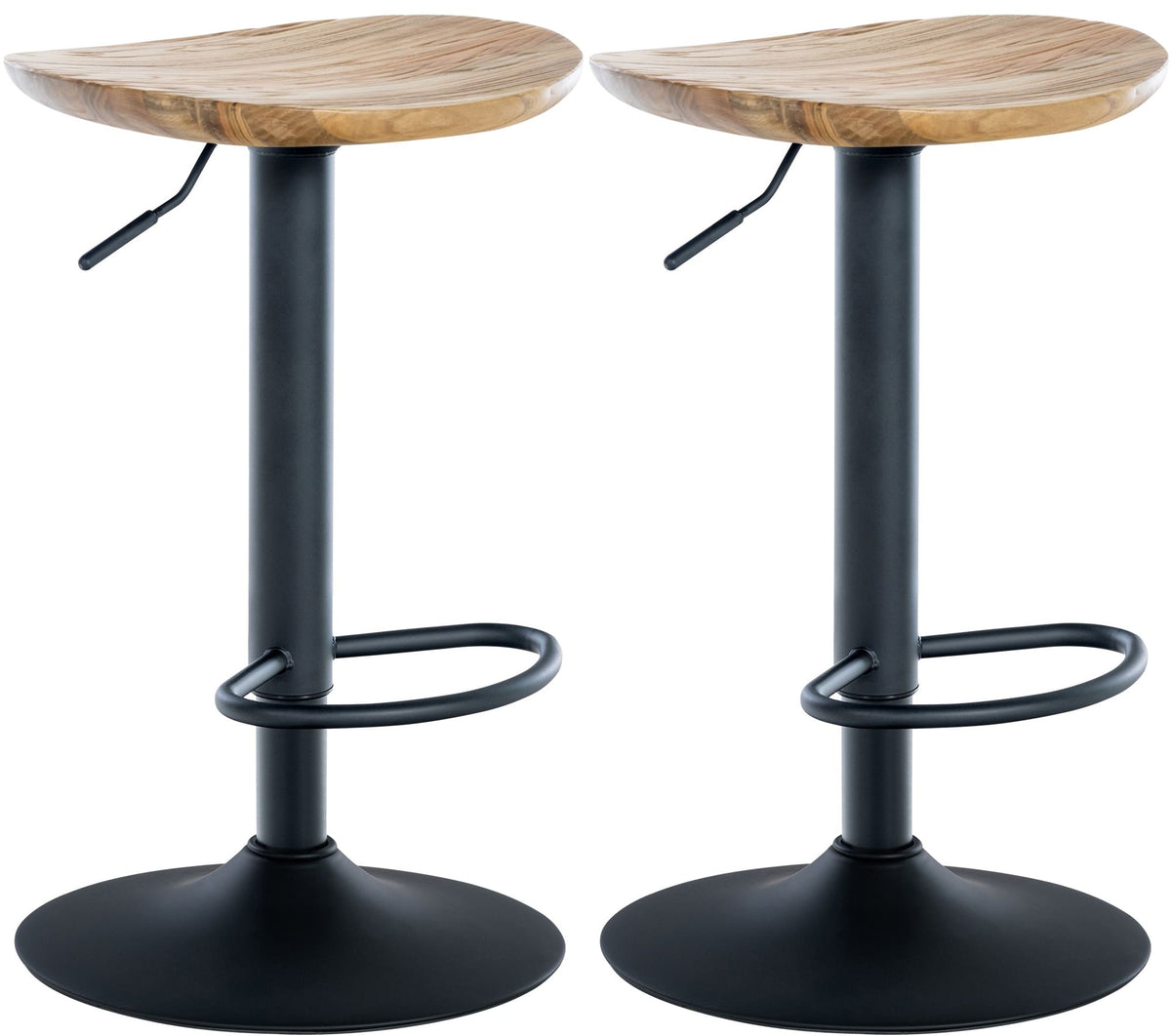 2er Set Barhocker Skelde - natura