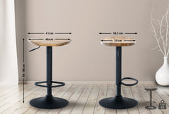 2er Set Barhocker Skelde - natura
