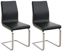 2er Set Esszimmerstühle Belfort - schwarz