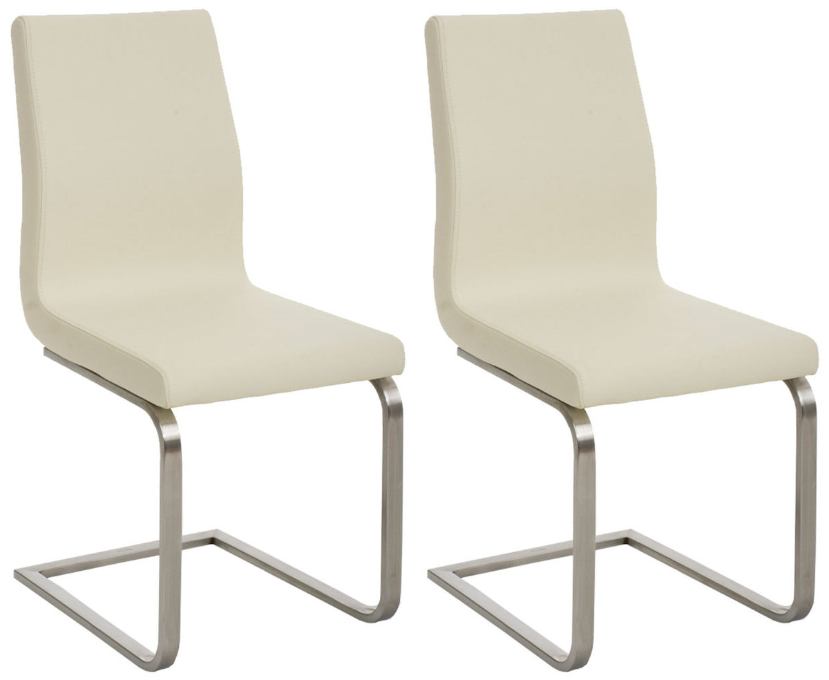 2er Set Esszimmerstühle Belfort - creme