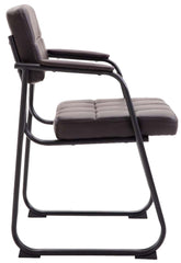 2er Set Besucherst�hle Canada B Kunstleder - braun