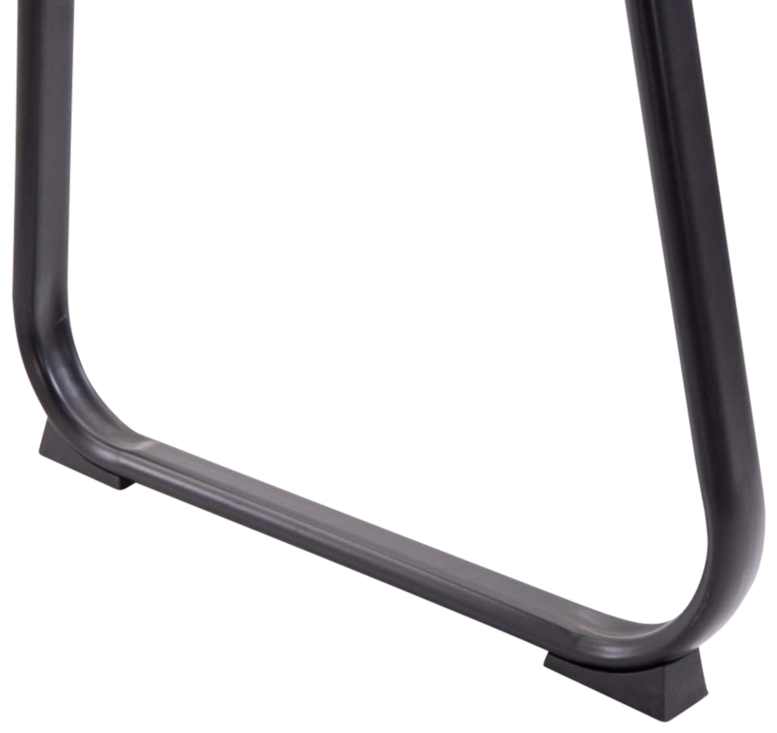 Set di 2 sedie visitatore Canada B in pelle nera, imbottite e curve, ideali per conferenze e ambienti eleganti.