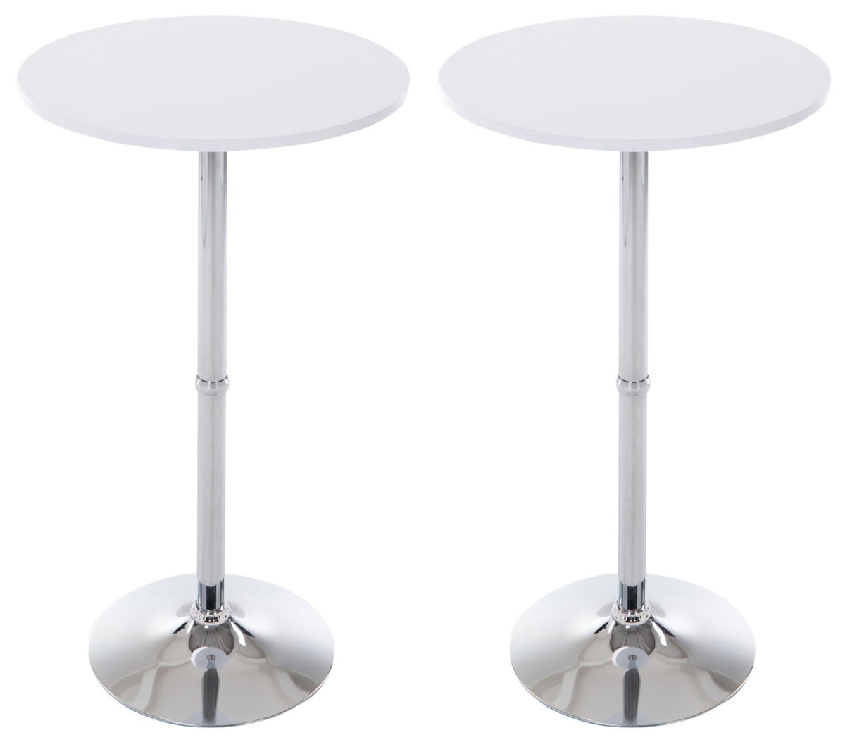 2er Set Stehtische rund - wei�