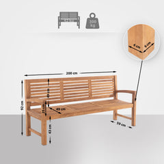 Teakbank Halden 200 cm - teak