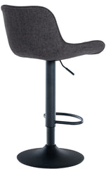 Barhocker Minosa Stoff - schwarz