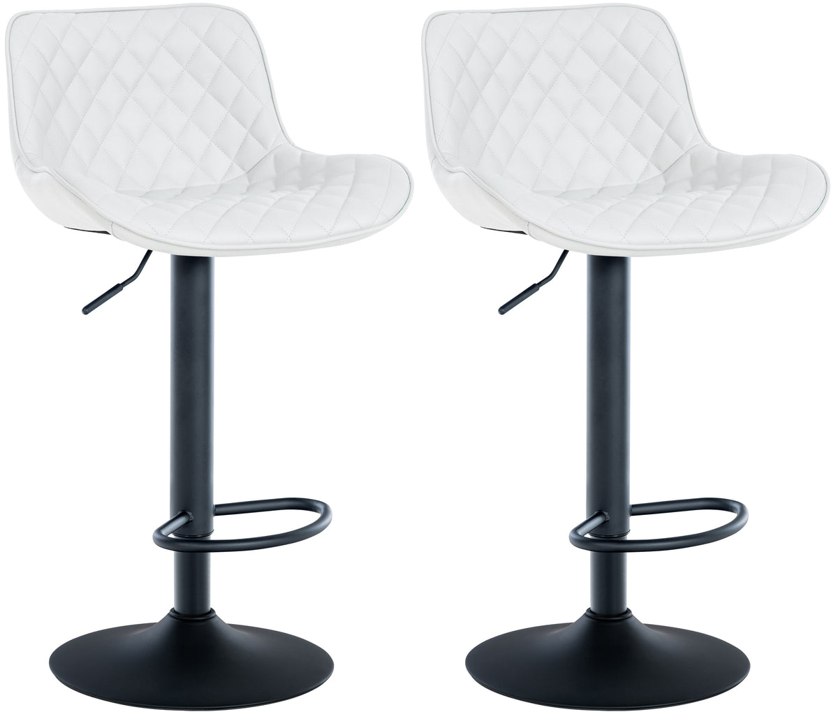 2er Set Barhocker Minosa Kunstleder - wei�