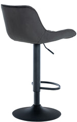 2er Set Barhocker Minosa Samt - schwarz