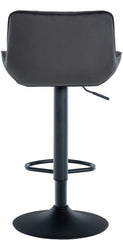 2er Set Barhocker Minosa Samt - schwarz