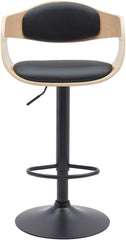 Barhocker Kingston B Kunstleder - natura/schwarz
