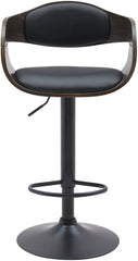 Barhocker Kingston B Kunstleder - schwarz/grau